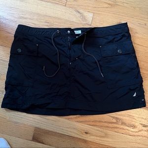 Vintage Nautica Beach Board Swim Cover Up Mini Skirt Large